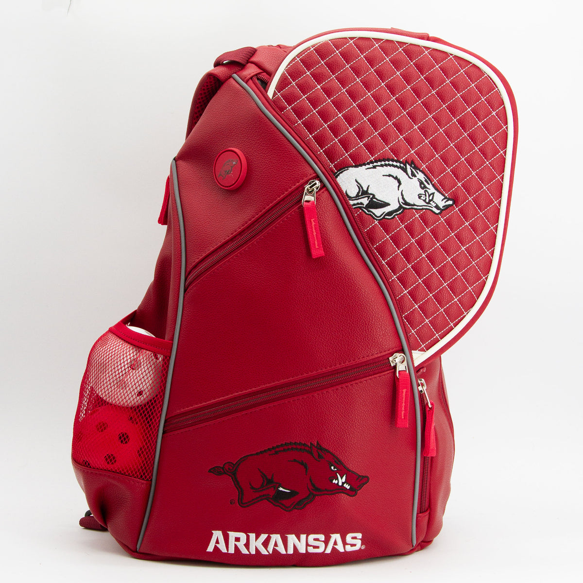 Arkansas Razorbacks PU leather backpack by Team Golf, view 6