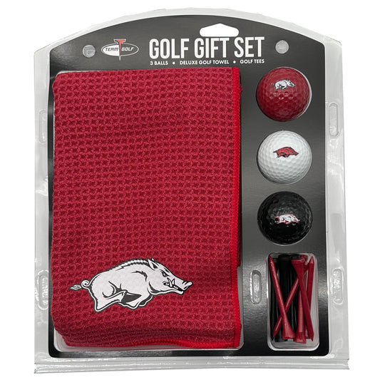Arkansas Razorbacks Microfiber Towel Golf Gift Set - Club Rehab
