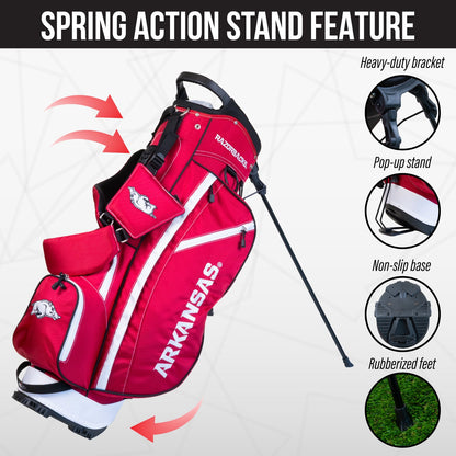 Arkansas Razorbacks Fairway Stand Bag - Image 5 - Club Rehab
