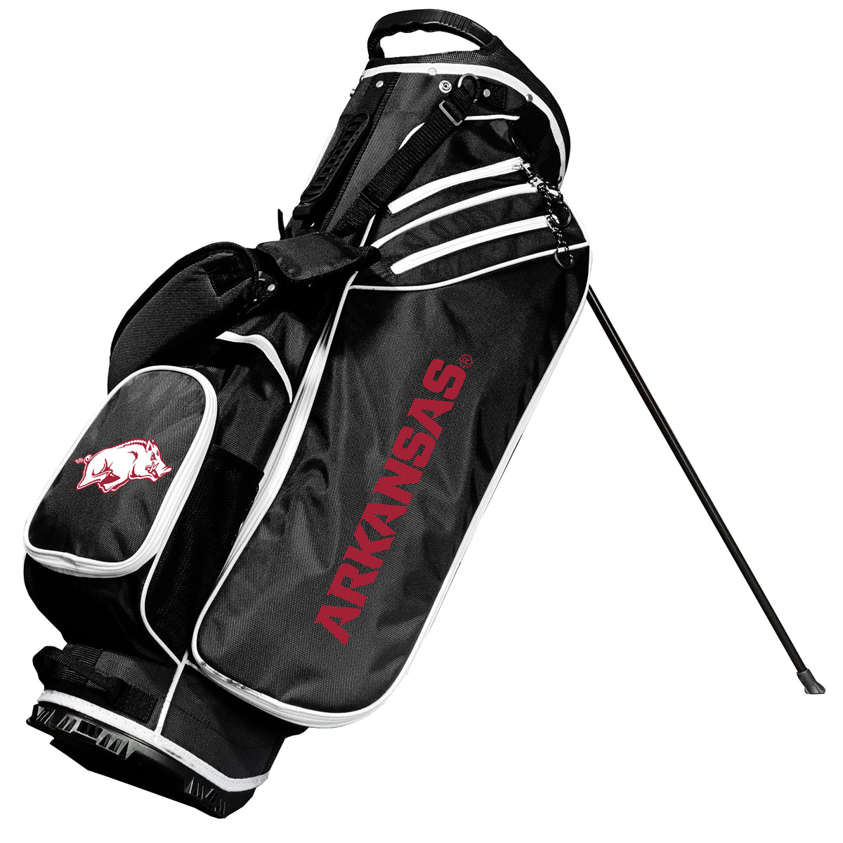 Arkansas Razorbacks Birdie stand golf bag, Black color