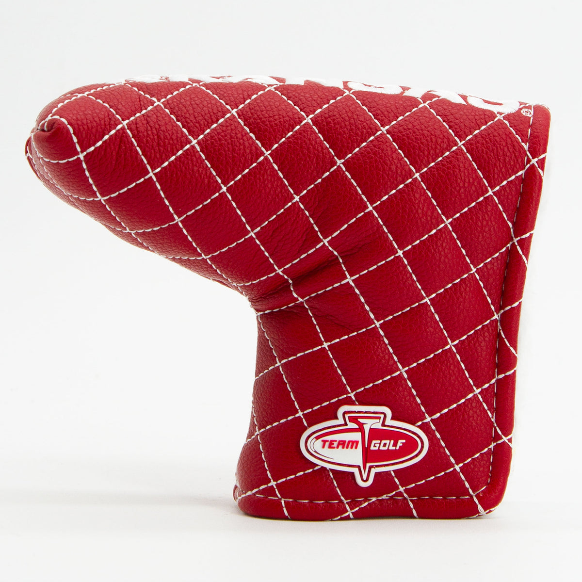Arkansas Razorbacks Solid Quilted Blade Putter Cover, back view