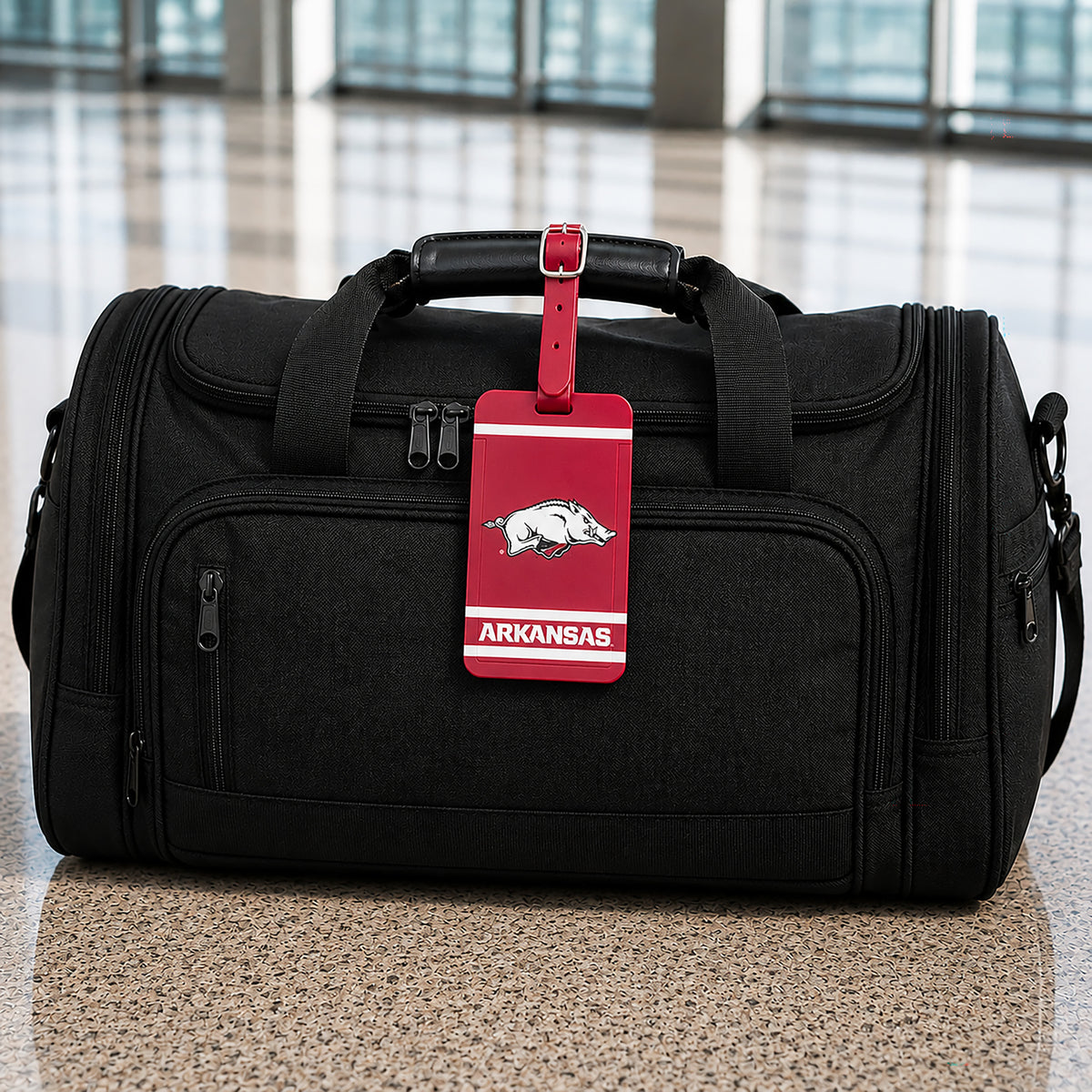 Arkansas Razorbacks plastic golf bag tag by Team Golf, product photo 5