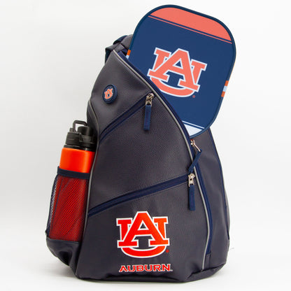 Auburn Tigers PU leather backpack by Team Golf, view 4