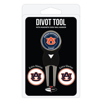 Auburn Tigers Divot Tool + 3 Ball Markers