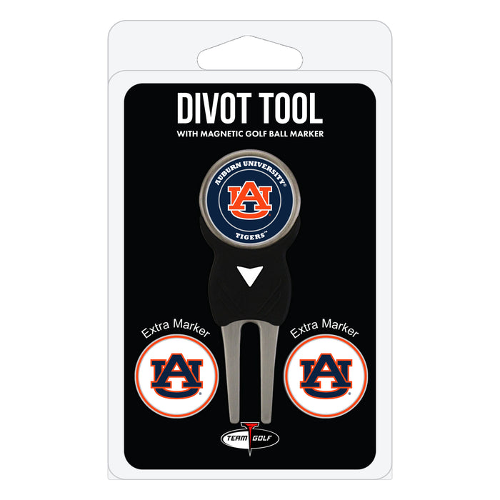 Auburn Tigers divot repair tool and three ball markers