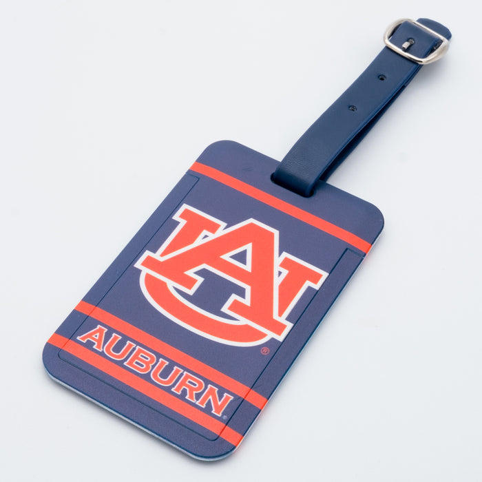 Auburn Tigers plastic golf bag tag by Team Golf, product photo 1
