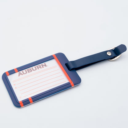 Auburn Tigers plastic golf bag tag by Team Golf, product photo 2