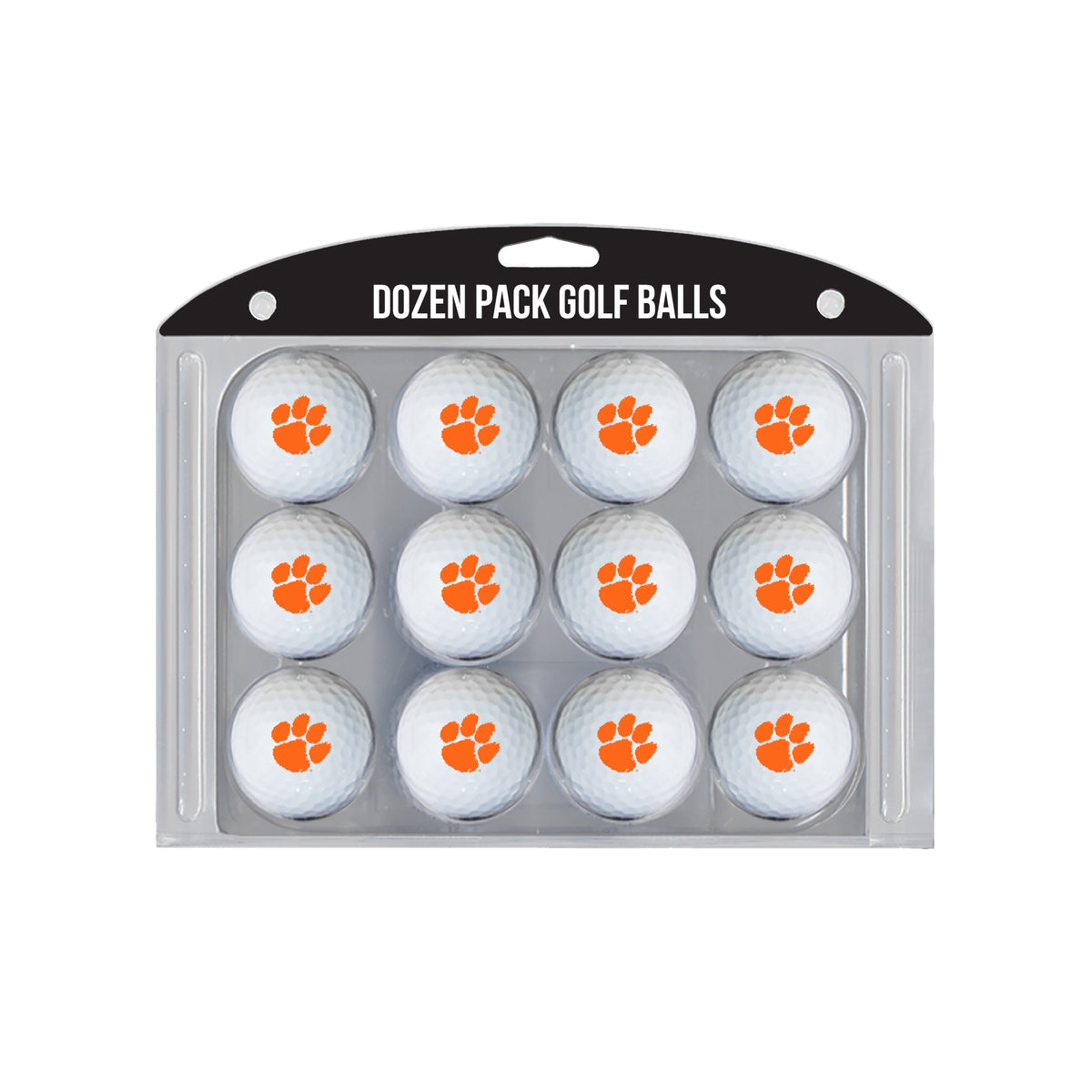 Clemson Tigers logo golf balls, 12 pack