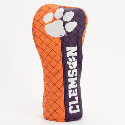 Clemson Tigers Split Quilted Fairway Headcover, front view