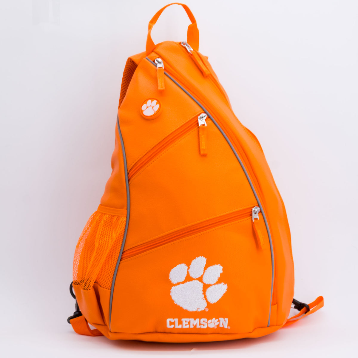Clemson Tigers PU leather backpack by Team Golf, view 1