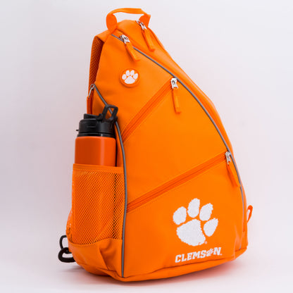 Clemson Tigers PU leather backpack by Team Golf, view 3