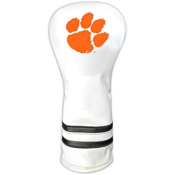 Clemson Tigers Vintage White Printed Fairway Headcover