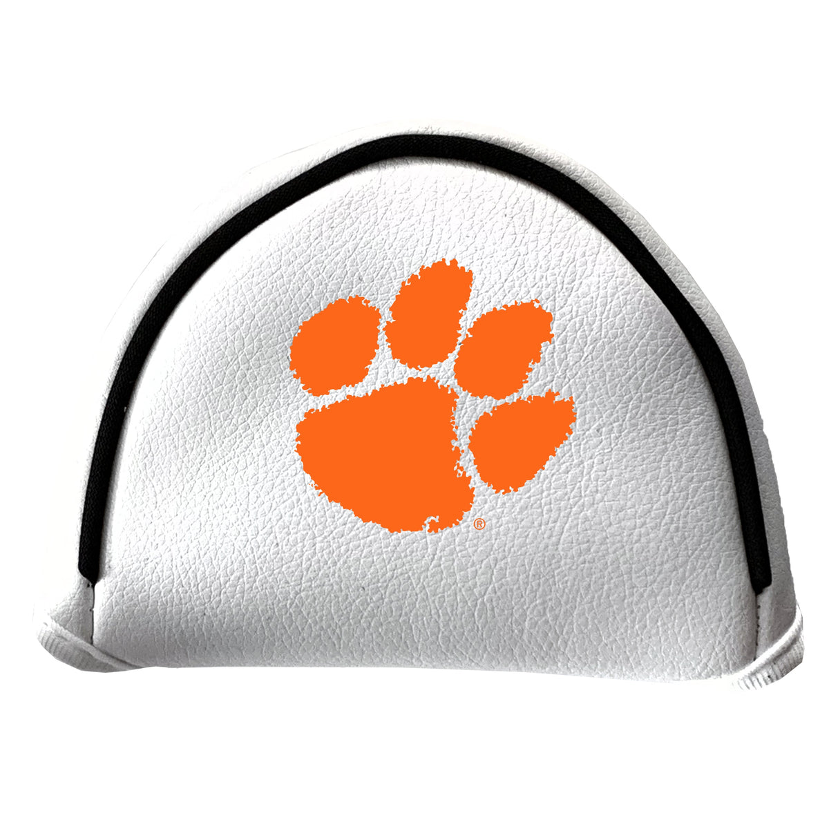 Clemson Tigers Vintage White Printed Mallet Putter Headcover