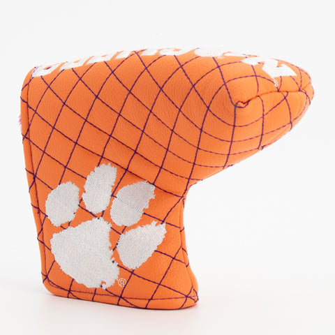 Einfarbige gesteppte Clemson Tigers Blade-Putterhaube