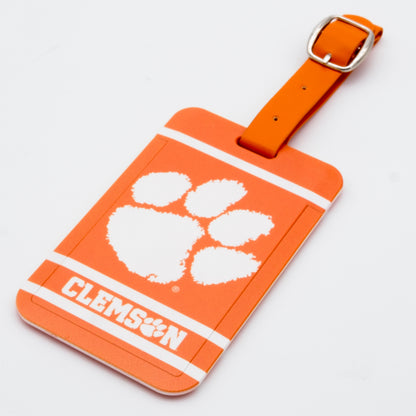 Clemson Tigers plastic golf bag tag by Team Golf, product photo 1