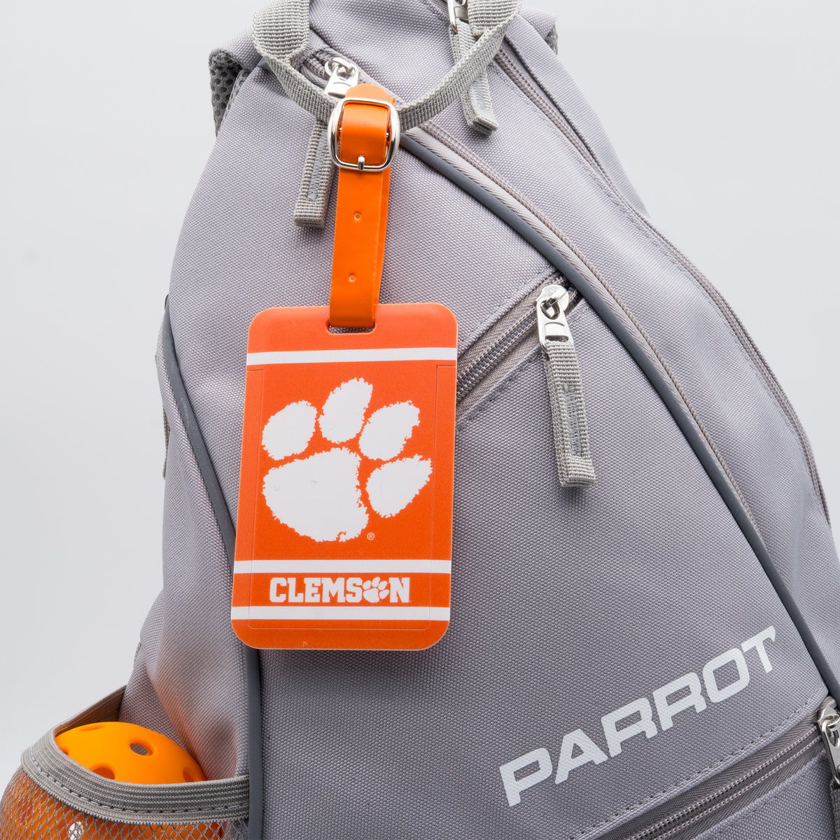 Clemson Tigers plastic golf bag tag by Team Golf, product photo 3