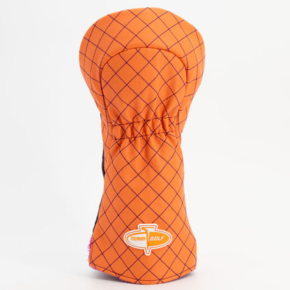 Clemson Tigers Split Quilted Driver Headcover, back view