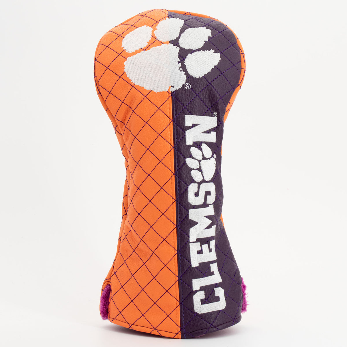 Clemson Tigers Split Quilted Driver Headcover, front view