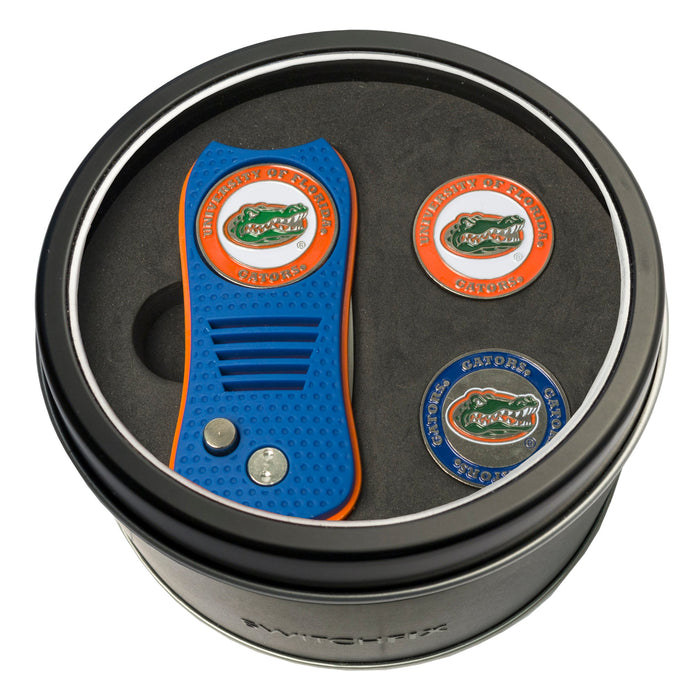 Florida Gators Switchblade divot tool and ball marker tin gift set