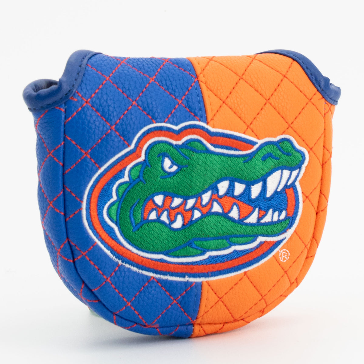 Florida Gators Split Quilted Mallet Putter Cover, angled view