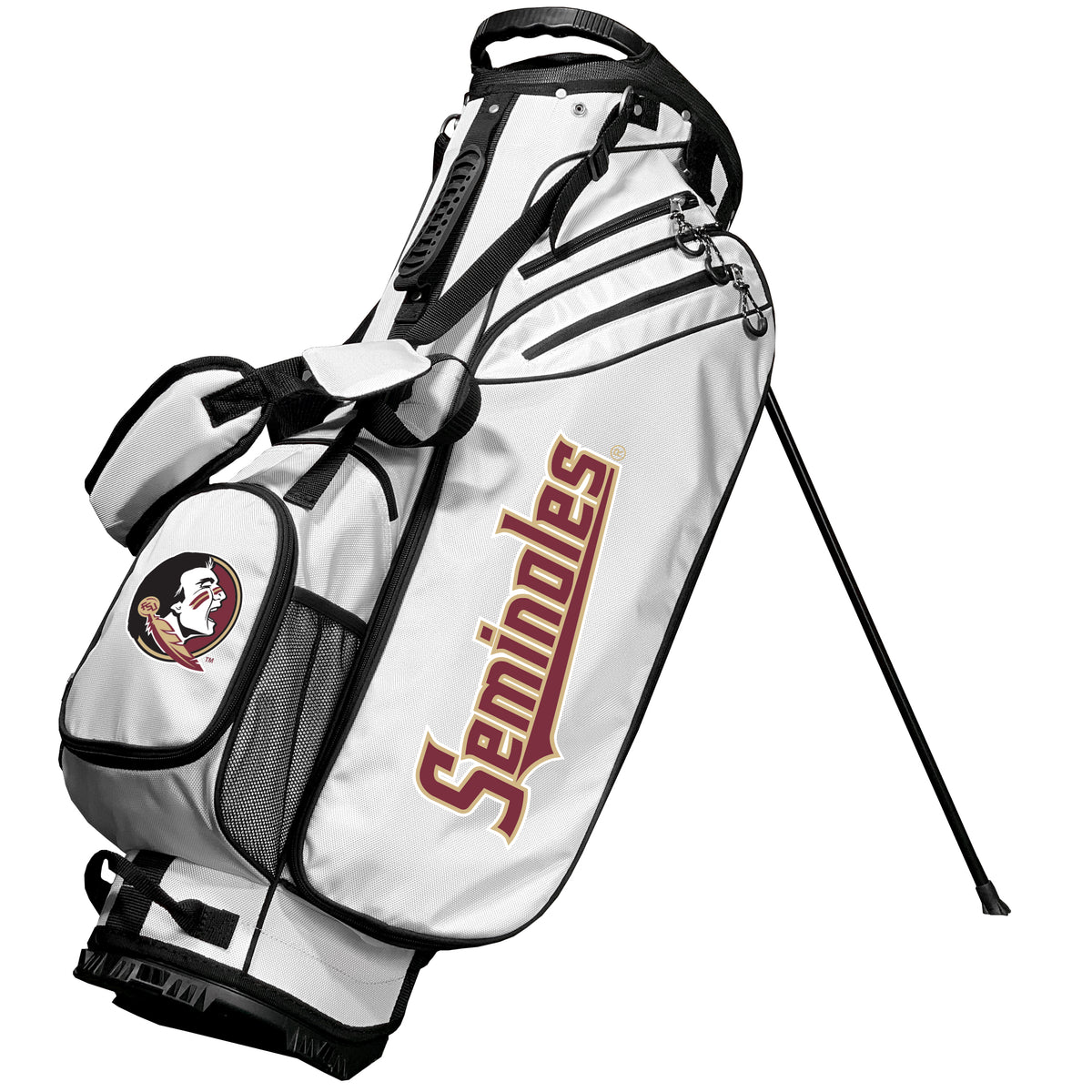 Florida State Seminoles Birdie stand golf bag, White color