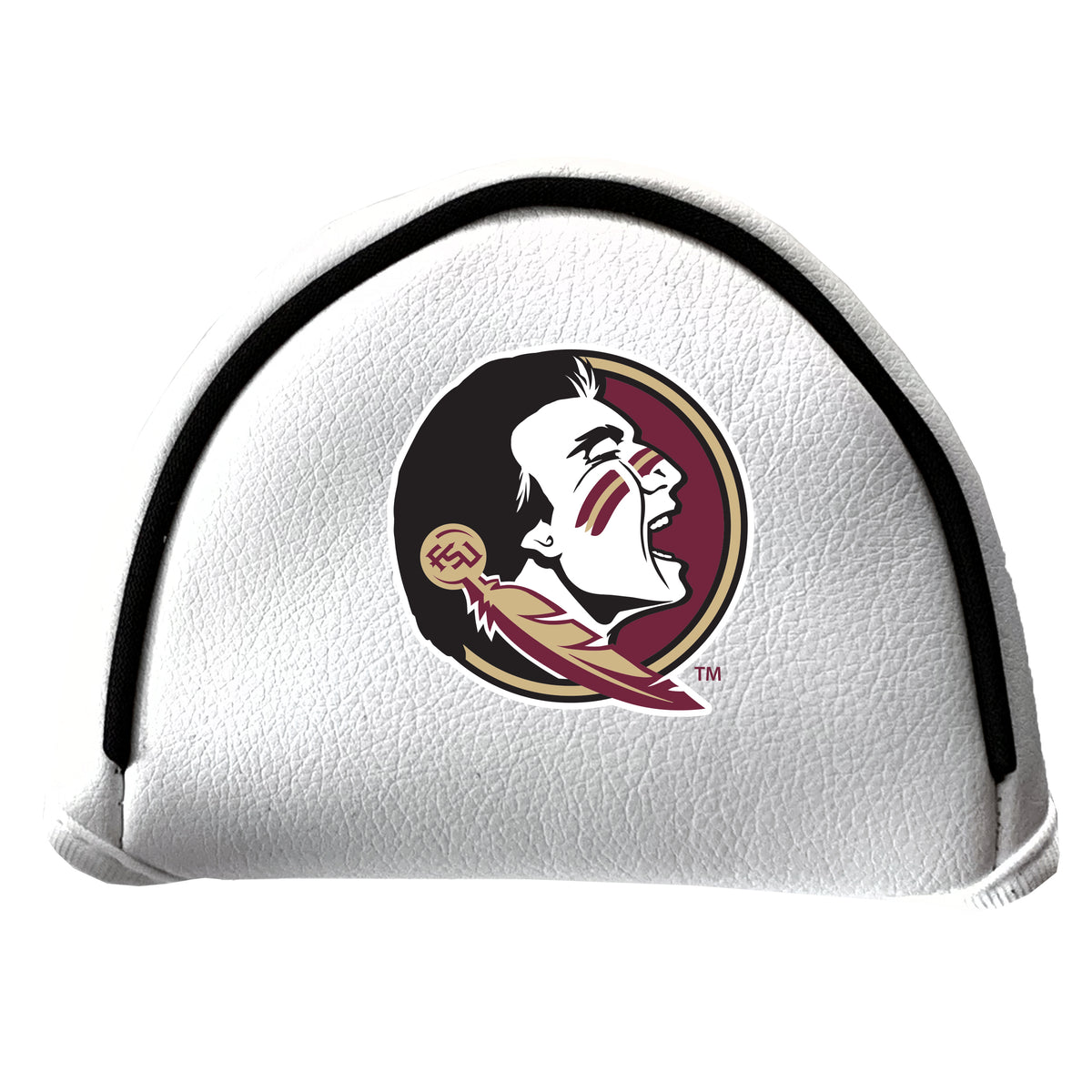 Florida State Seminoles vintage mallet putter white printed golf headcover