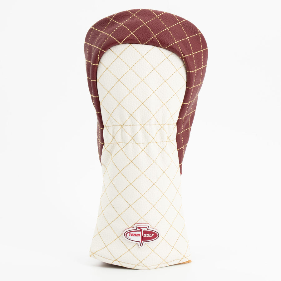 Florida State Seminoles striped quilted fairway cover, back view
