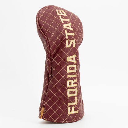 Florida State Seminoles Solid Quilted Driver Headcover, angled view