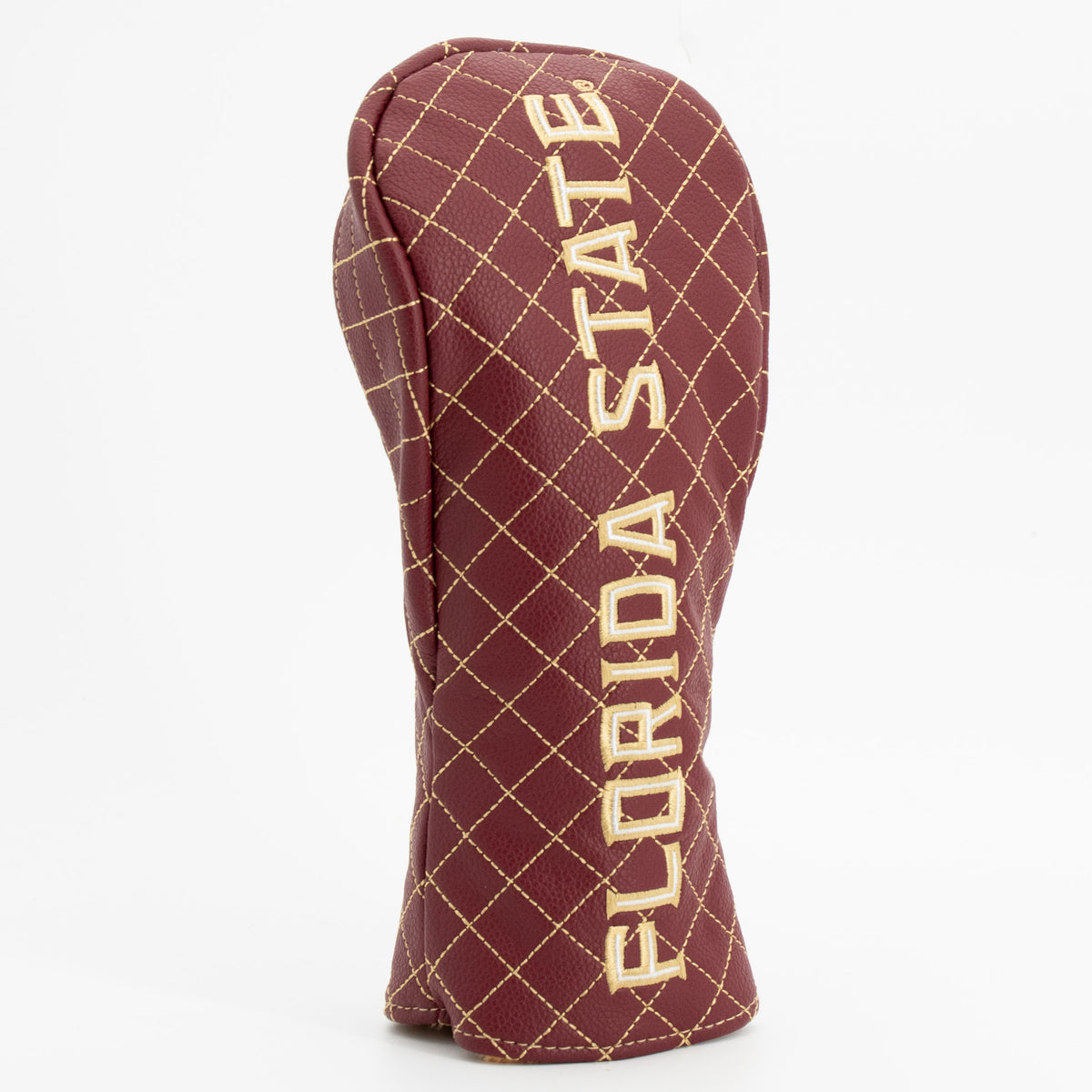 Florida State Seminoles Solid Quilted Fairway Headcover, angled view