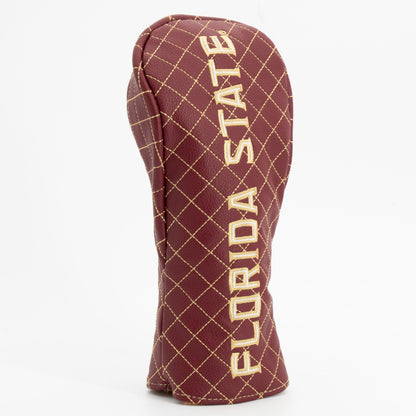 Florida State Seminoles Solid Quilted Fairway Headcover, angled view