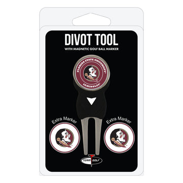 Florida State Seminoles Divot Tool + 3 Ball Markers