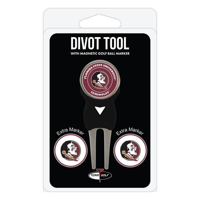 Florida State Seminoles divot repair tool and three ball markers