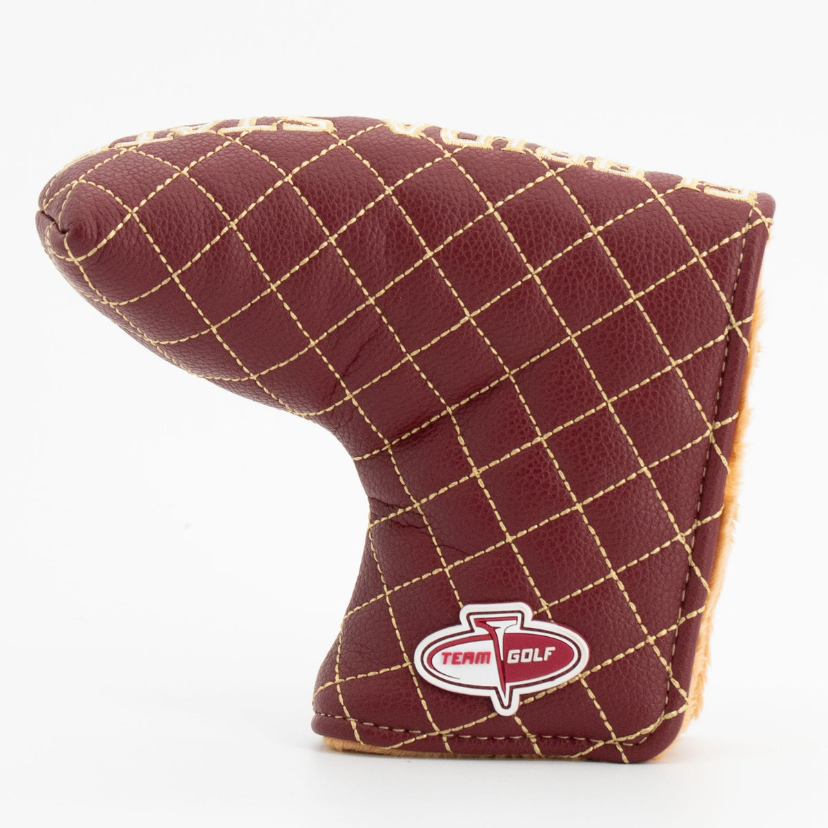 Florida State Seminoles Solid Quilted Blade Putter Cover, back view