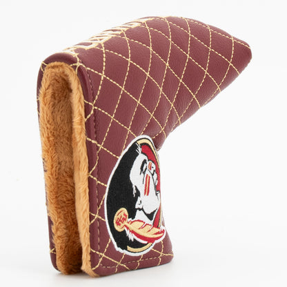 Florida State Seminoles Solid Quilted Blade Putter Cover, opening detail
