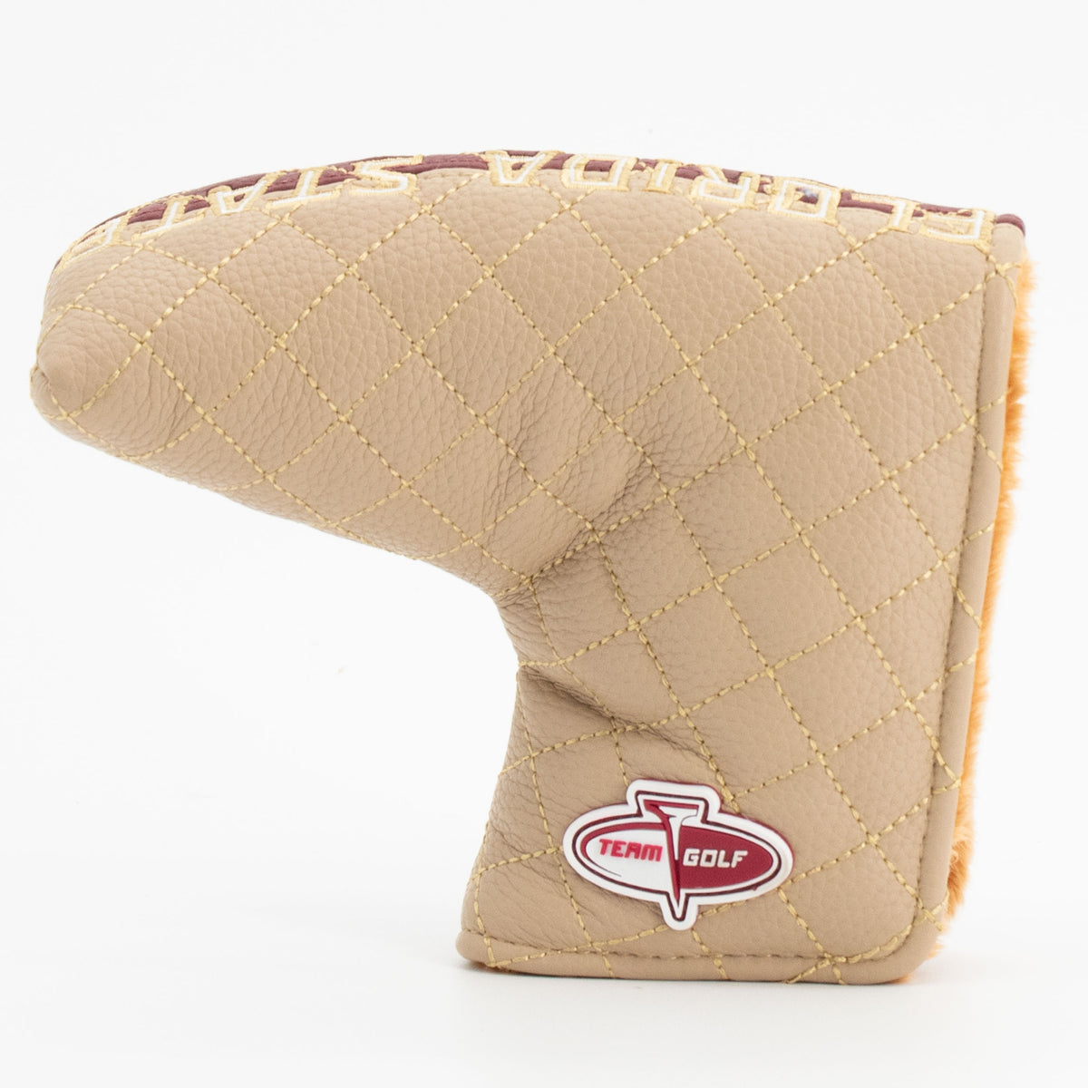 Florida State Seminoles Split Quilted Blade Putter Cover, back view
