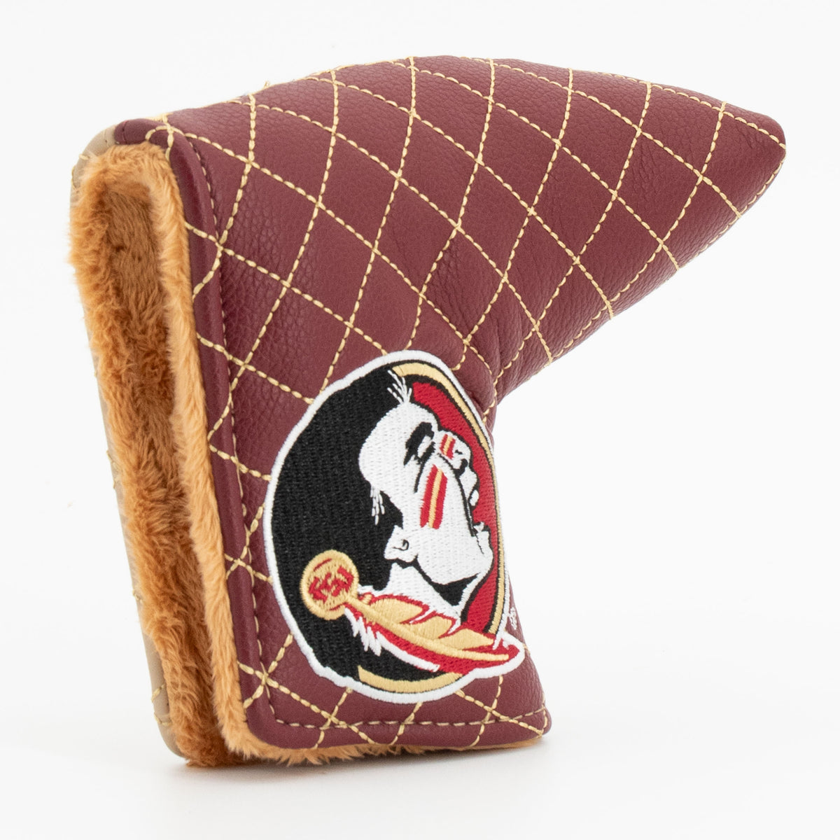 Florida State Seminoles Split Quilted Blade Putter Cover, opening detail