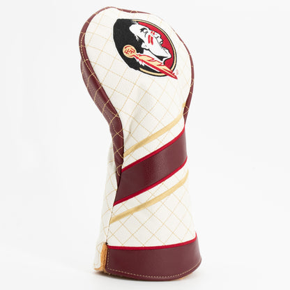 Florida State Seminoles Striped Quilted Driver Headcover, angled view