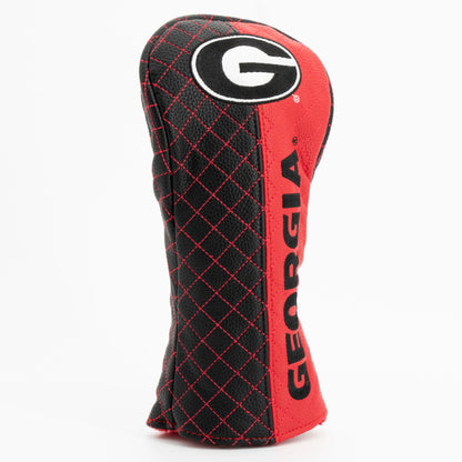 Georgia Bulldogs Split Quilted Fairway Headcover, angled view