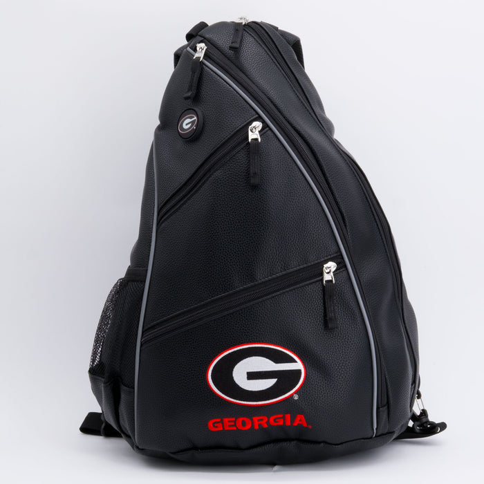 Georgia Bulldogs PU leather backpack by Team Golf, view 1