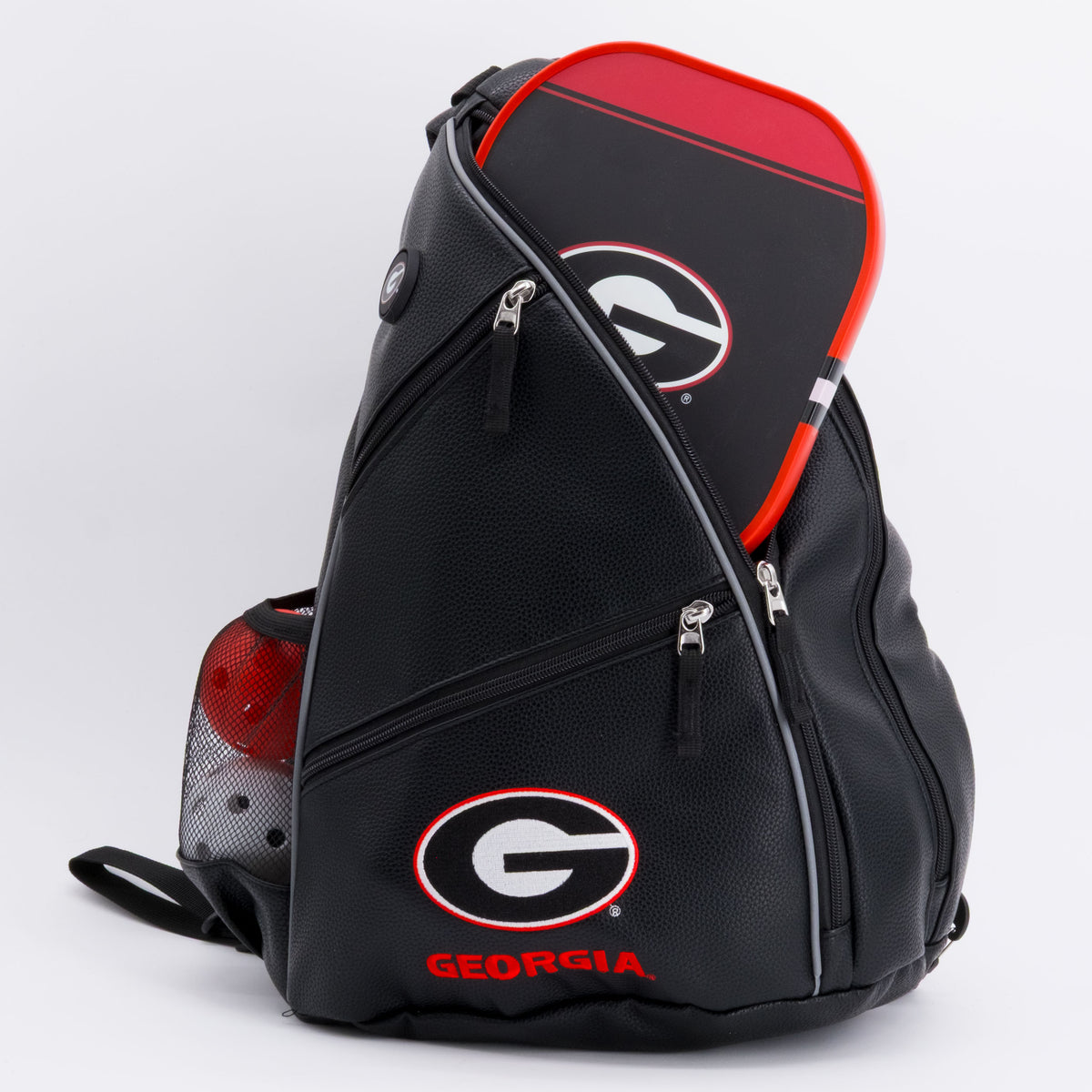 Georgia Bulldogs PU leather backpack by Team Golf, view 4