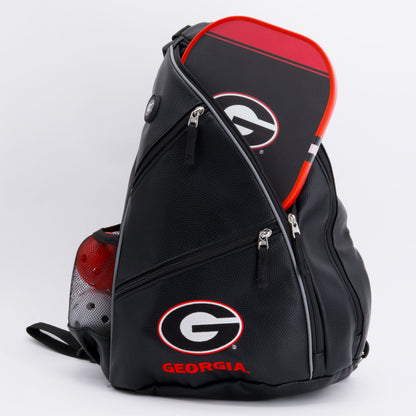 Georgia Bulldogs PU leather backpack by Team Golf, view 4