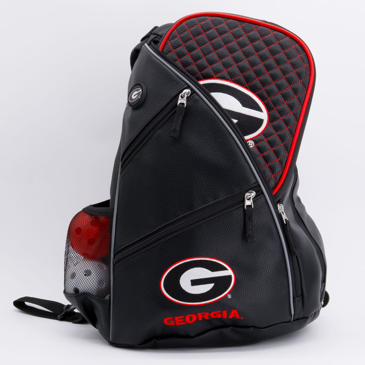 Georgia Bulldogs PU leather backpack by Team Golf, view 6