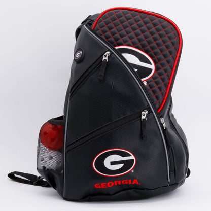 Georgia Bulldogs PU leather backpack by Team Golf, view 6