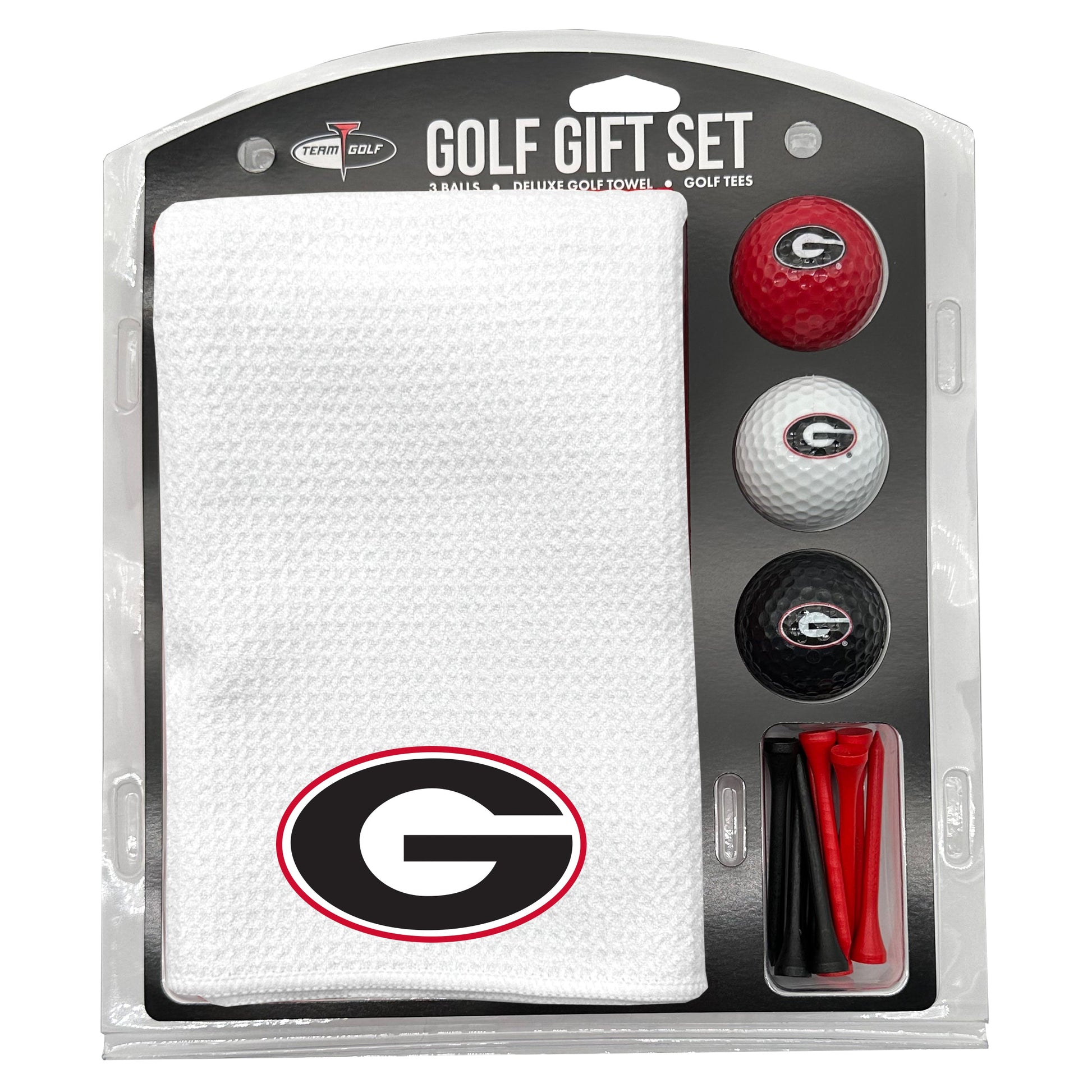 Georgia Bulldogs White Microfiber Towel Golf Gift Set - Club Rehab
