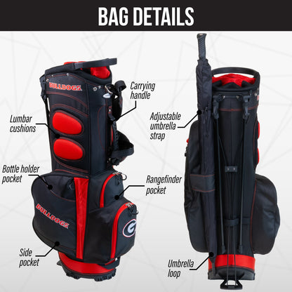 Georgia Bulldogs Fairway Stand Bag - Image 2 - Club Rehab