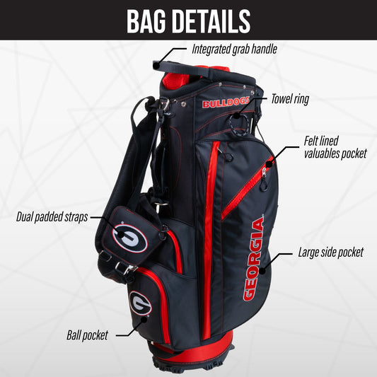 Georgia Bulldogs Fairway Stand Bag - Image 3 - Club Rehab