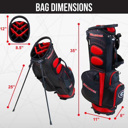 Georgia Bulldogs Fairway Stand Bag - Image 4 - Club Rehab