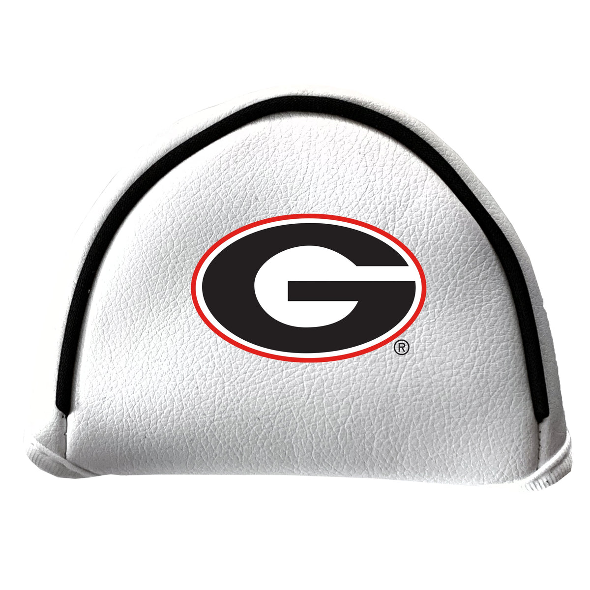 Georgia Bulldogs vintage mallet putter white printed golf headcover