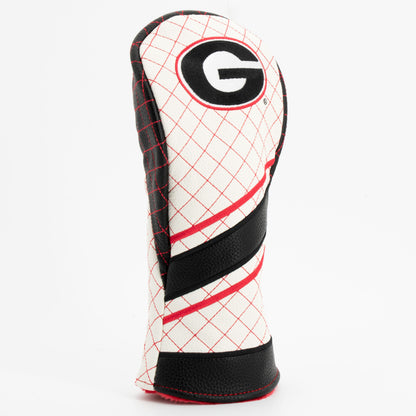 Georgia Bulldogs Striped Quilted Fairway Headcover, angled view