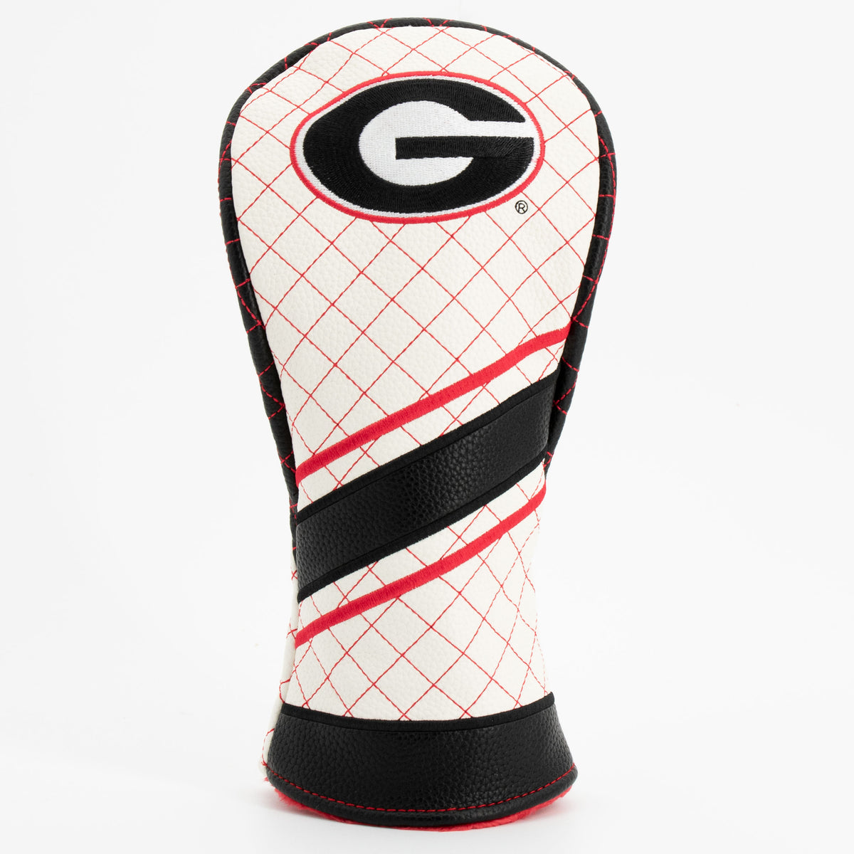 Georgia Bulldogs Striped Quilted Fairway Headcover, front view